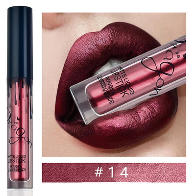 Glitter Long Lasting Waterproof Shiny Metallic Lipstick